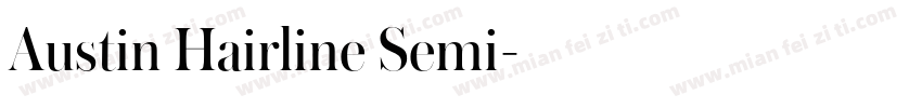 Austin Hairline Semi字体转换